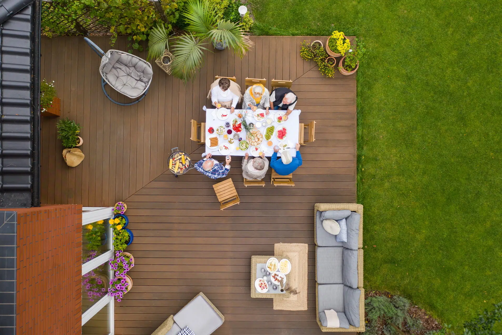 outdoor living space remodel